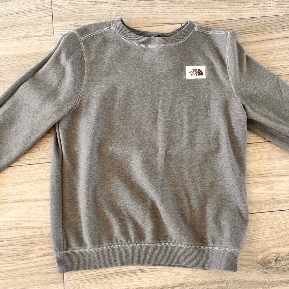 The North Face Gray boys crewneck